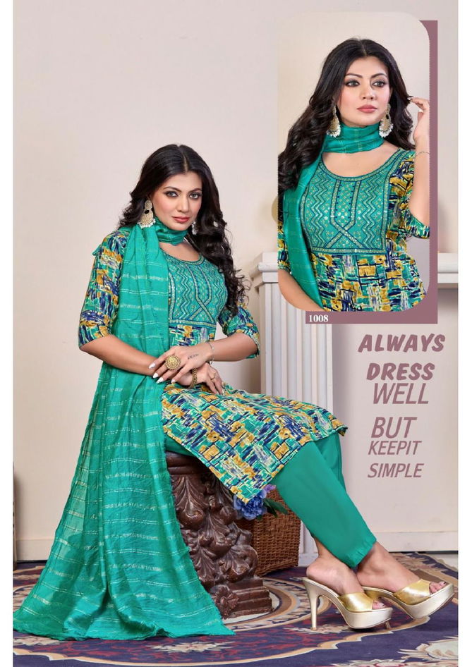 Princess Vol 2 By Trendy Rayon Foil Printed Kurti With Bottom Dupatta Wholesale Shop In Surat
